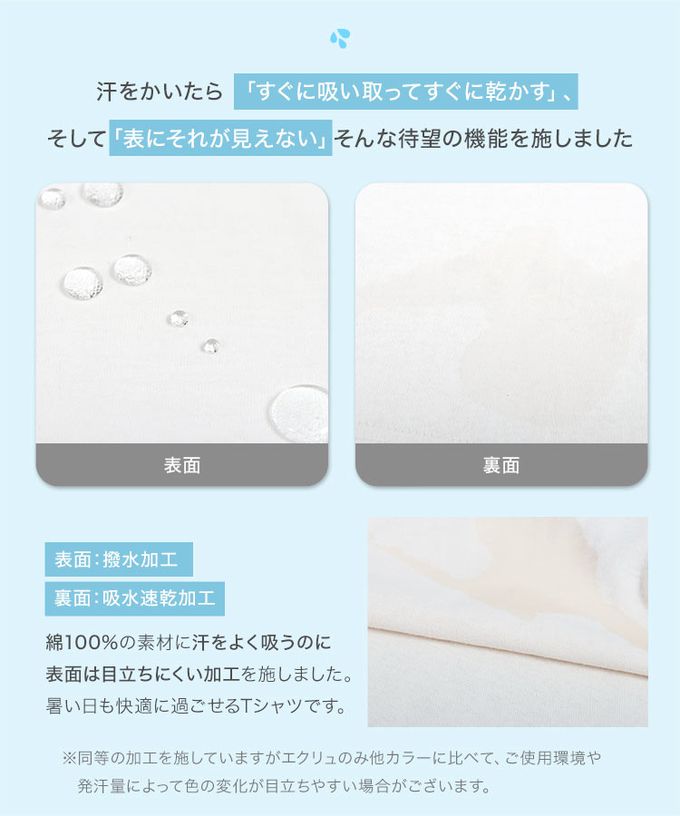 日本 Kobe Lettuce - 抗透汗機能 純棉短袖上衣(可選袖)-淺灰