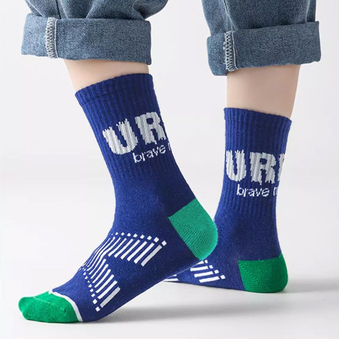 腳ㄚ子 - 幼/兒童棉質中筒襪 童襪 襪子 棉襪 兒童襪-城市少年