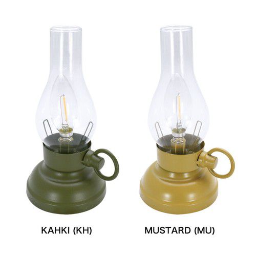 日本現代百貨 - 歐風古典造型LED露營燈-軍綠 (Φ10.5×H21.8cm)