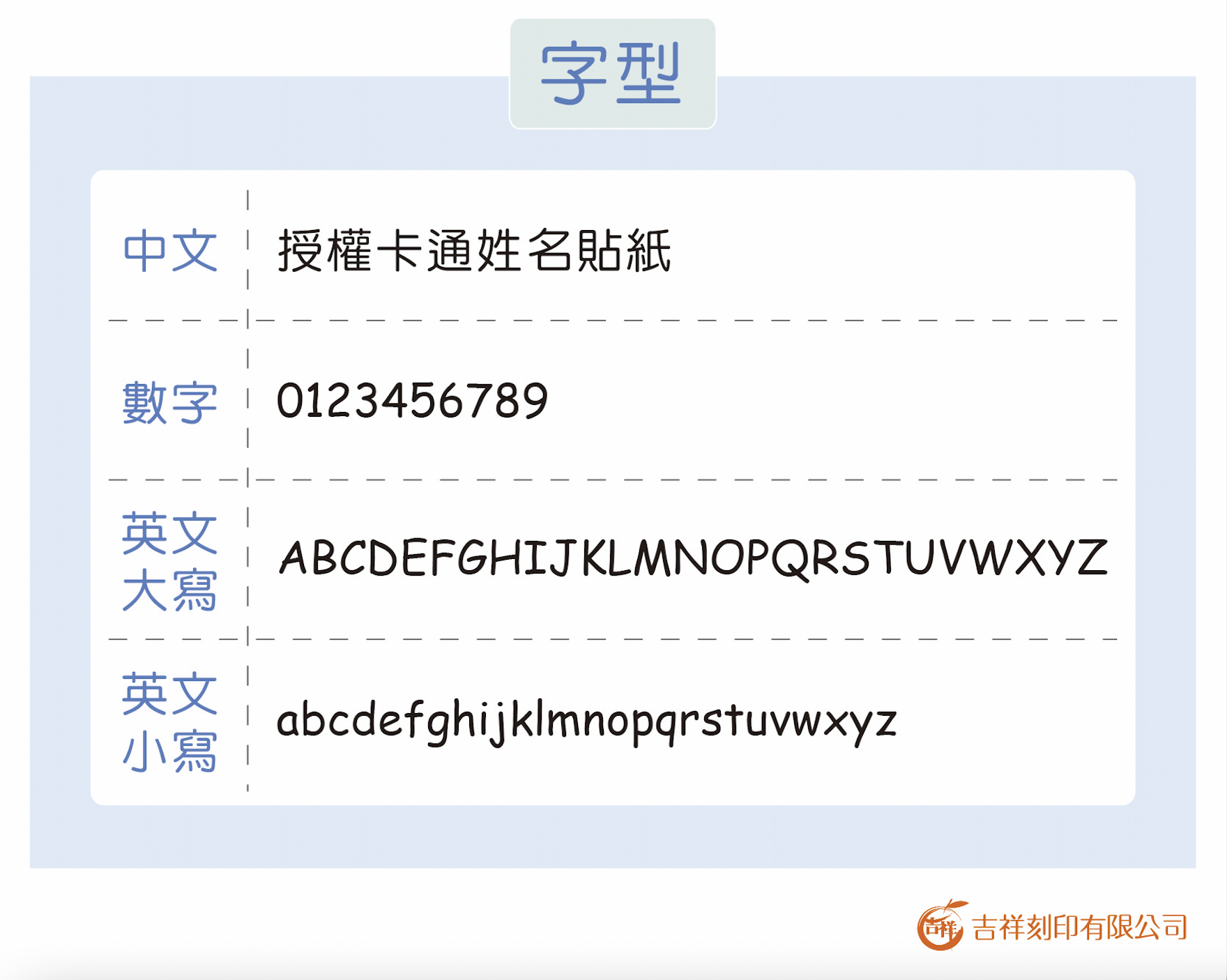 吉祥刻印 - 三麗鷗 白日夢系列 鑽石版 姓名貼紙〈綜合尺寸〉