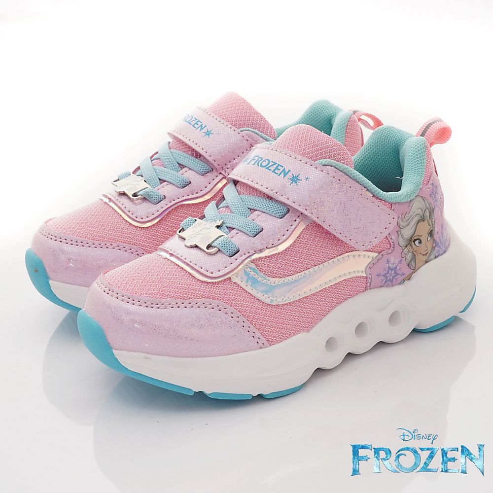 台灣製冰雪奇緣電燈運動款(中小童段)-運動鞋-粉