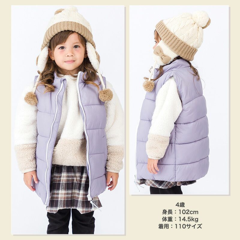 日本 ZOOLAND - 潑水加工 素面百搭鋪棉保暖背心-軍綠