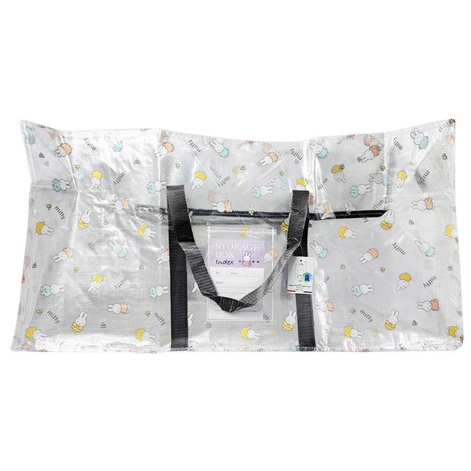 日本 Y'S TRADING - 米飛兔 Miffy 透明儲物側背袋(特大/小花)