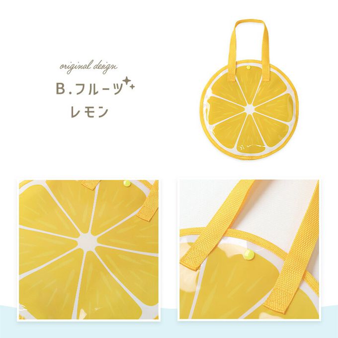 日本 ZOOLAND - 夏日可愛圓形玩水/游泳包-貝殼-薰衣草紫 (32x32cm)