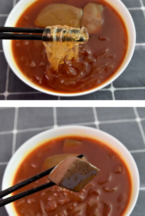 分享~飯友麻辣鴨血寬粉，好吃！