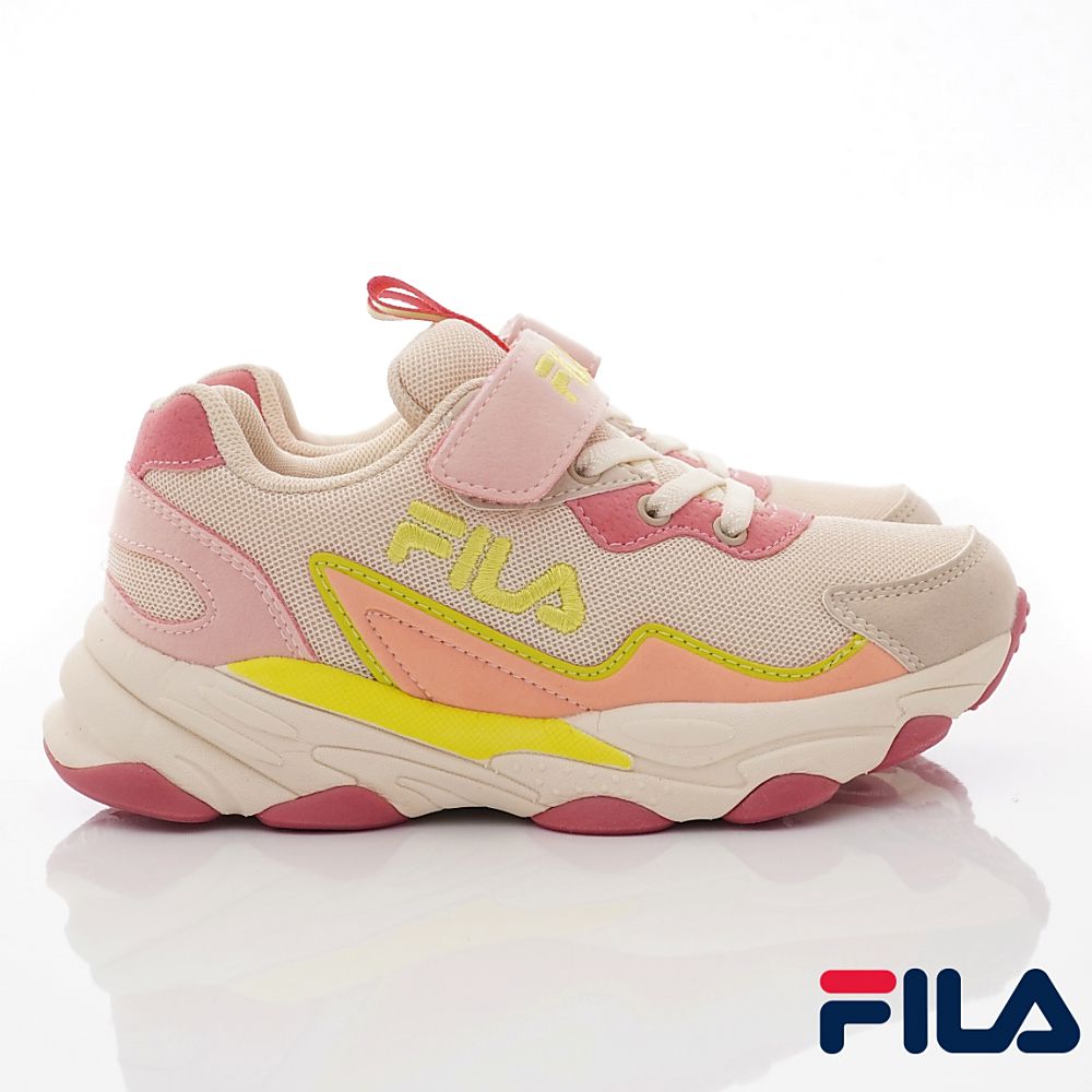 FILA - 復古老爹運動鞋款(中大童段)-運動鞋-米桃