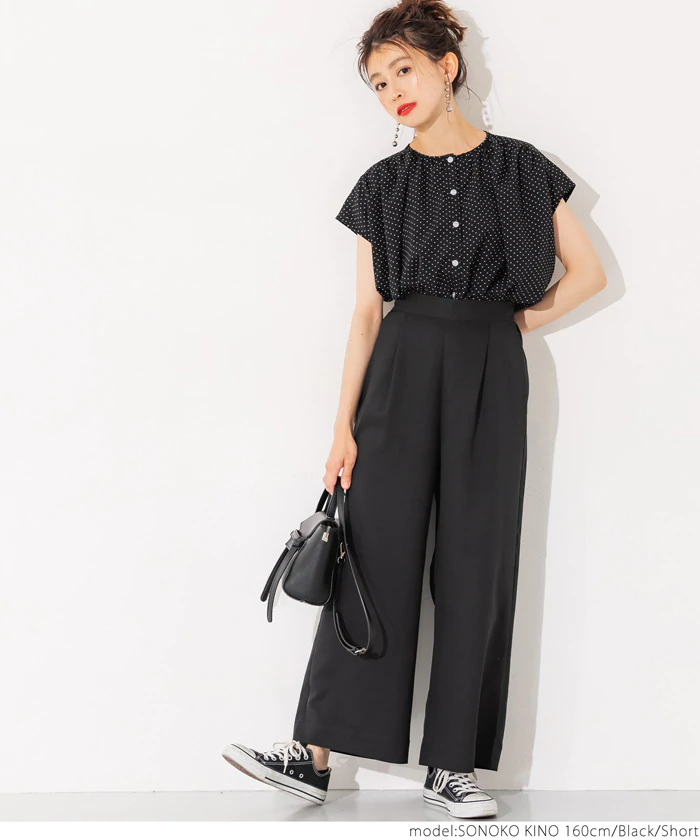 日本 COCA - 修身慵懶落地西裝長褲-芥末黃