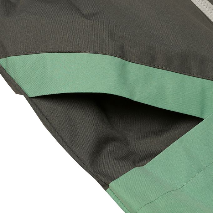 akachan honpo - 防潑水夾克-內裡刷毛-綠色