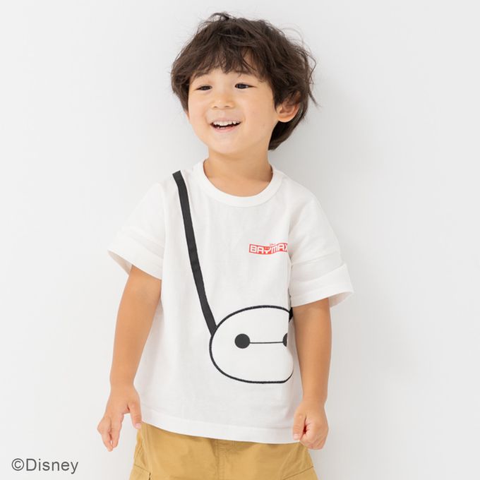 日本 Chil2 - 迪士尼人氣角色 純棉短袖上衣-杯麵表情-白