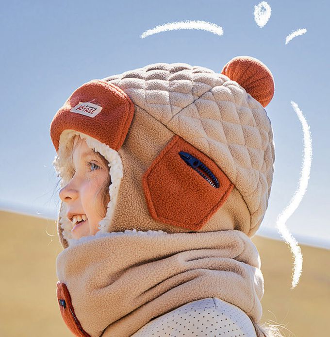 kocotree - 兒童護耳雷鋒帽 XL (黃色)