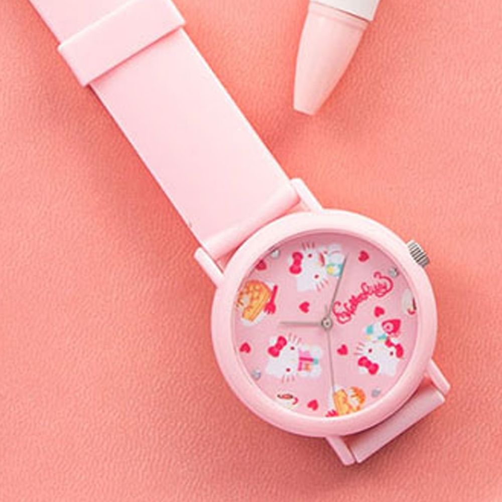 日本 MARUZEKI - KAORU 日本製香氛手錶(聯名款)-Hello Kitty-粉-草莓