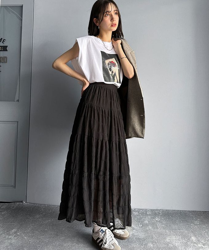 日本 Classical Elf - 華麗花朵俐落感法式袖上衣-白