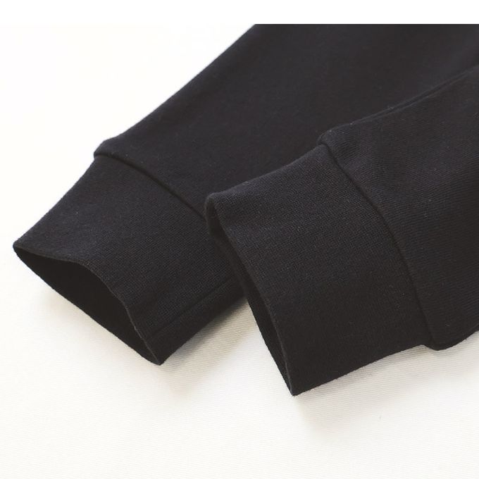 日本 ZOOLAND - 背後療癒熊臉合身長褲-療癒咖哩飯-黑