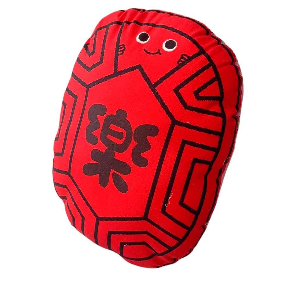 【職人手作系列】紅龜粿舒柔抱枕-紅龜粿(樂)