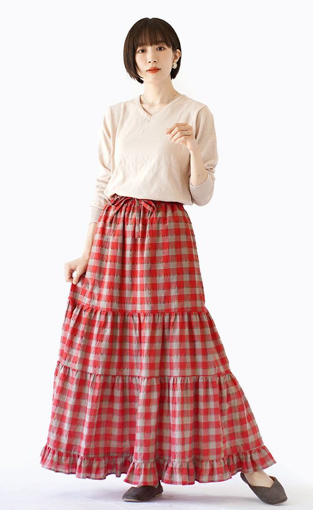 日本 zootie - 100%棉 輕盈柔軟薄針織上衣-V領-米白