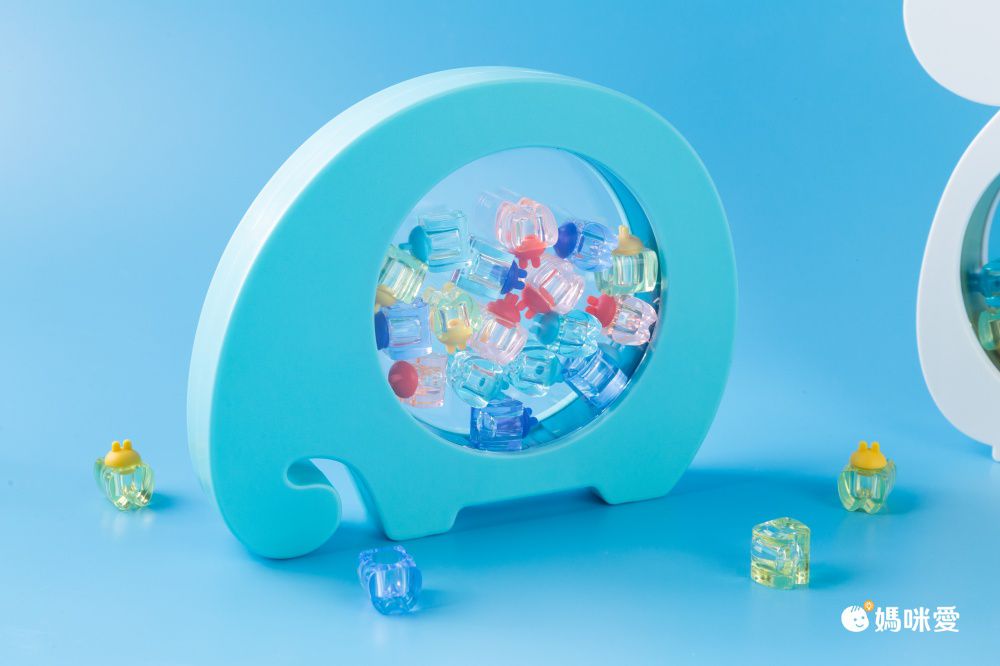 寶寶乳牙收藏盒-小象木質牙-黃色 (16x20cm)