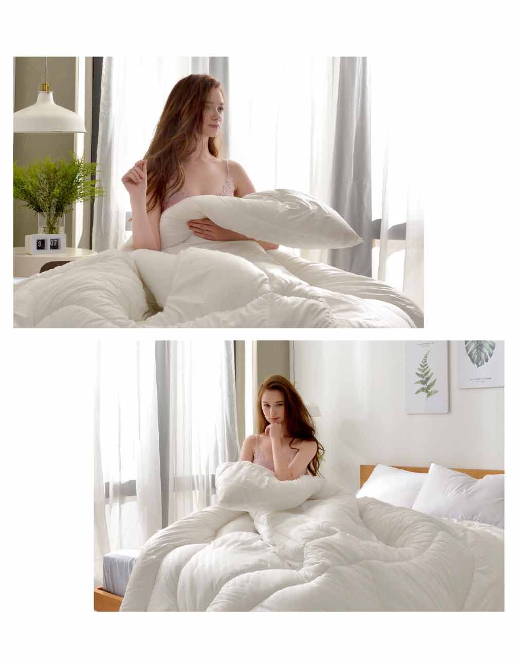 格蕾寢飾 Great Living - (買被送可水洗舒柔枕)義大利La Belle《日本原棉發熱可水洗羊毛被》 (雙人)