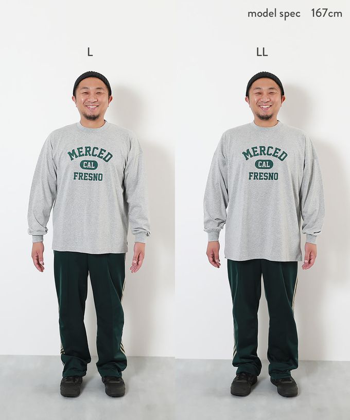 日本 devirock - [大人] 100%棉 定番印花長袖上衣-草寫英文-白