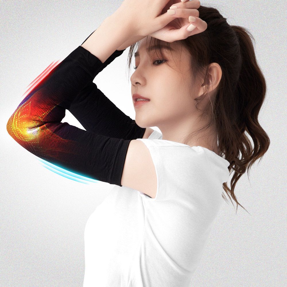 1雙組-石墨烯彈力護肘-黑色 (FREE)