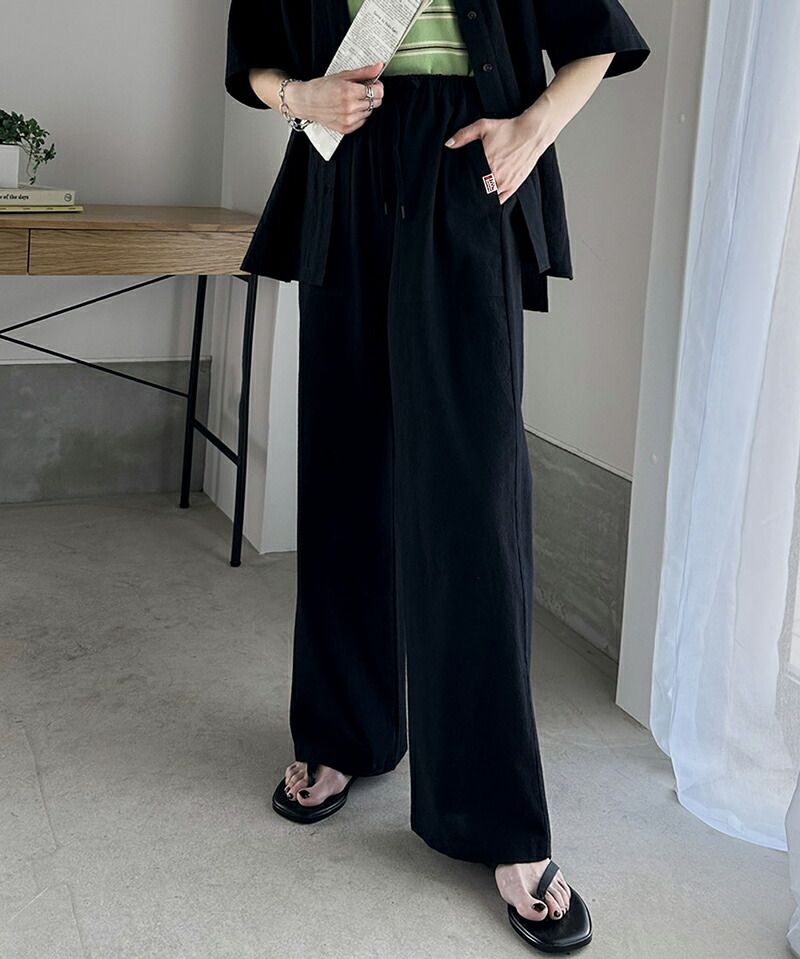 日本 Classical Elf - 純棉慵懶感美腿寬褲-摩卡