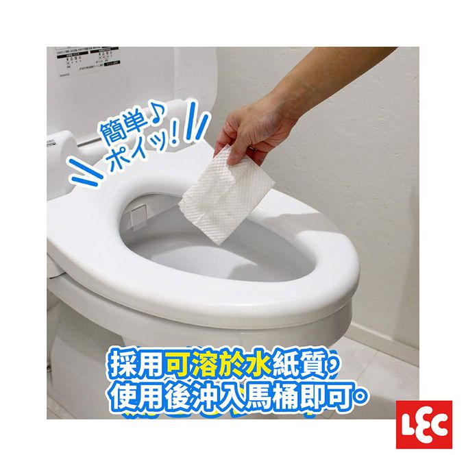 日本 LEC - 【激落君】日製廁所W除菌去污擦拭巾24枚入