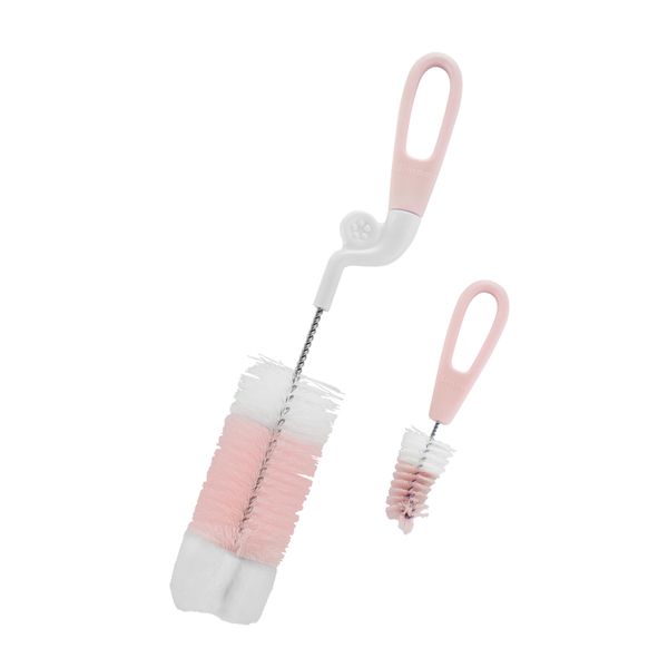 Simba 小獅王辛巴 - 旋轉式奶瓶刷(菜瓜布)-蜜粉