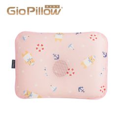 韓國 GIO Pillow - 超透氣護頭型嬰兒枕S/M號-水手熊粉