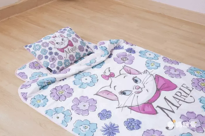 體感降5度！【迪士尼 涼感三件式睡袋】瑪麗貓、美人魚、小飛象