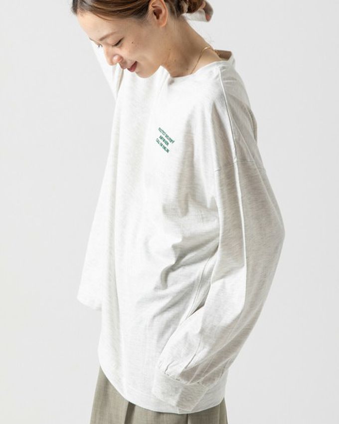 日本 gleam - 俏皮美式漢堡泡棉印花長袖T恤-咖啡棕