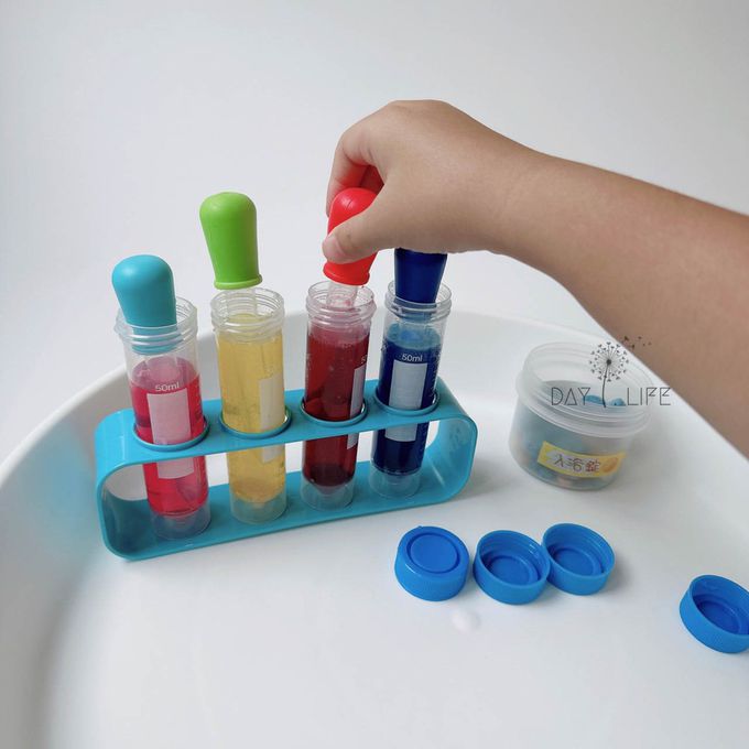 玩玩 Play - 韓國創意實驗胖胖試管組(加贈不挑色滴管2支)