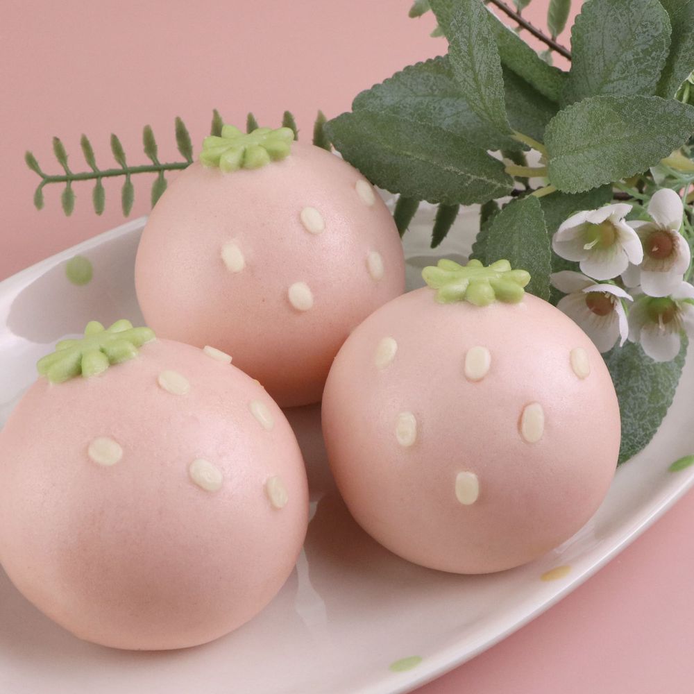 艾酷奇 - 粉嫩草莓鮮奶饅頭-240g/1包