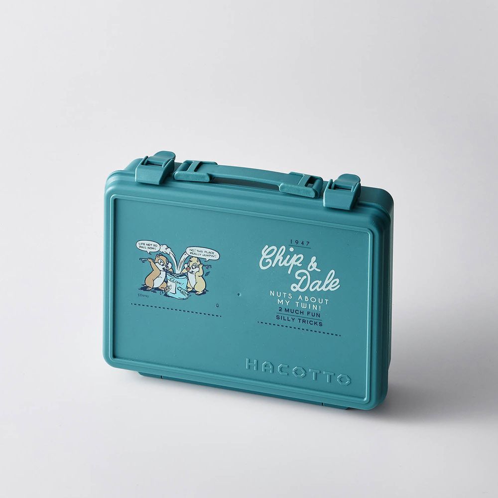 日本千趣會 - 迪士尼 HACOTTO工具箱造型收納盒-奇奇蒂蒂-綠 (29x23x7cm)