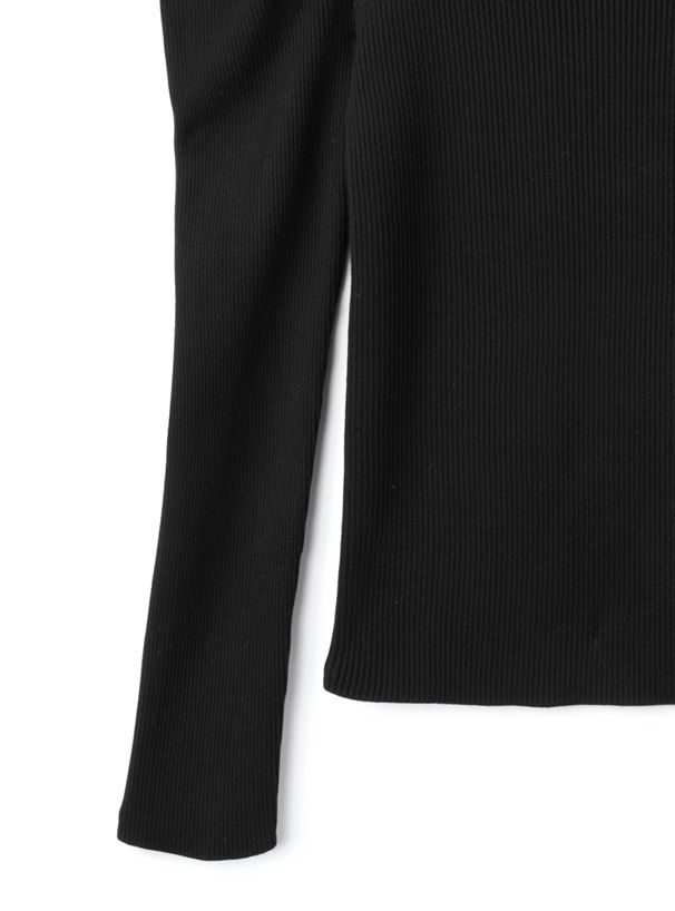 日本 GRL - 高嶺之花羊腿袖針織上衣-黑