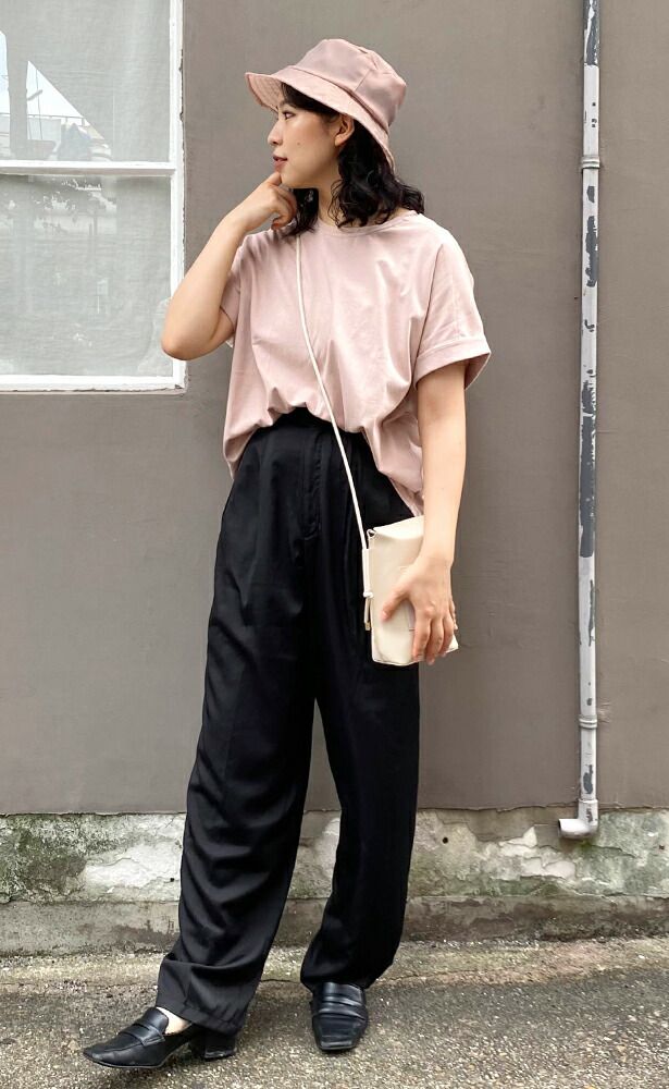 日本 zootie - 抗透汗 落肩寬鬆純棉短袖上衣-淺藍 (M-L)