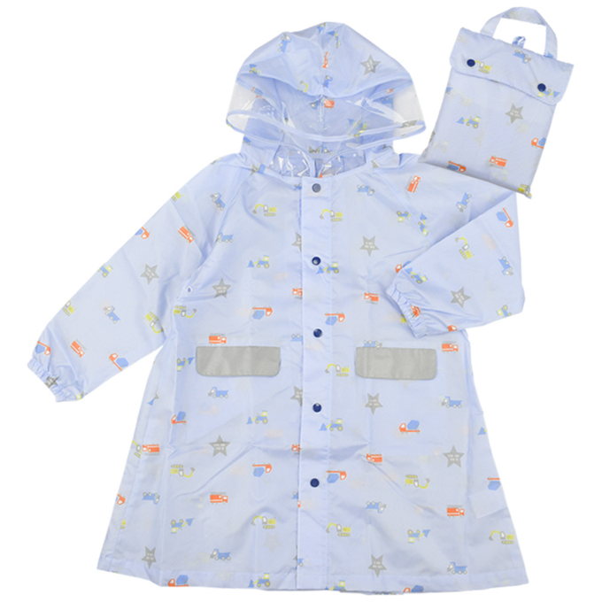 akachan honpo - 雨衣-交通工具-藍色