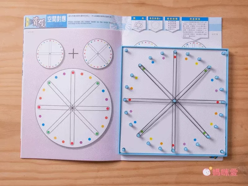 資優數學 - 親子金版1-6冊全系列-6盒教材+教具(透明百格盤)