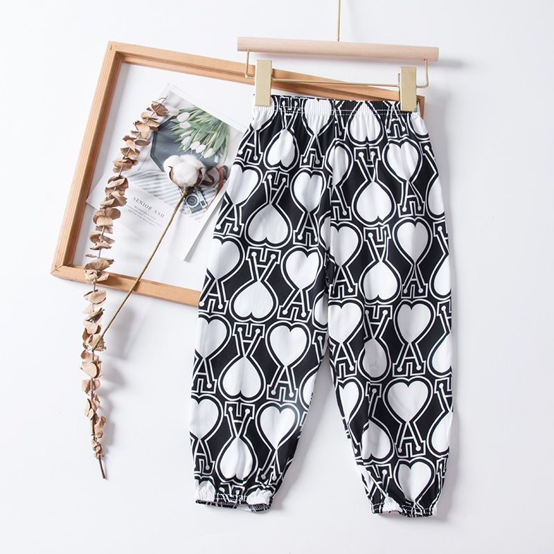 純棉休閒防蚊褲/空調褲-方格恐龍-綠+杏