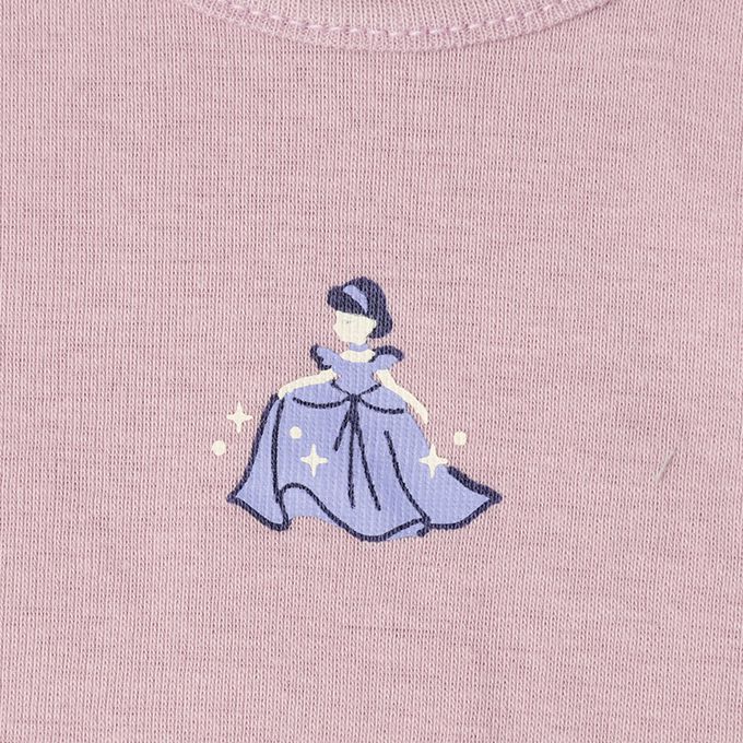 akachan honpo - ah長袖圓領上衣2件組-穿衣練習-紫色