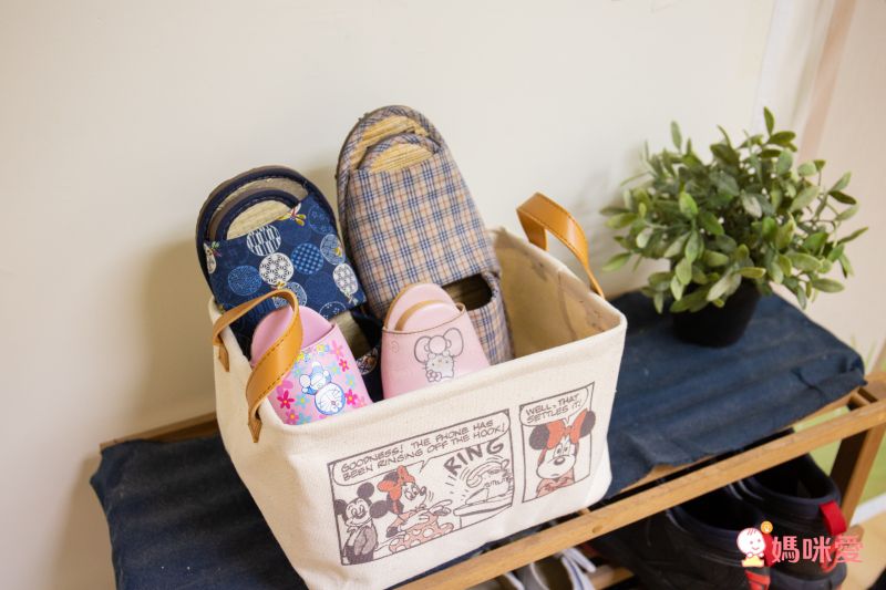 日本 LIV HEART - 迪士尼布質提把收納箱-拼接小飛象-紫 (38x26x23cm)