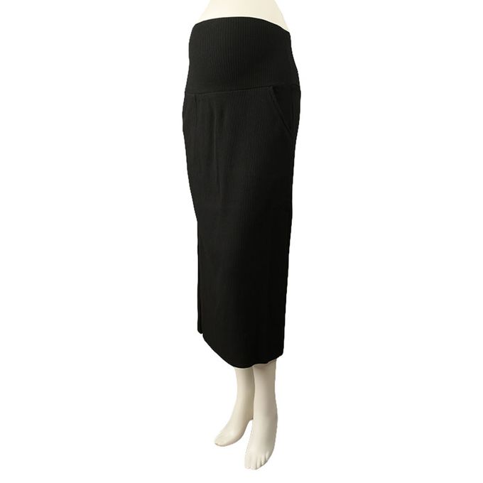 akachan honpo - 可自由剪裁窄裙-黑色