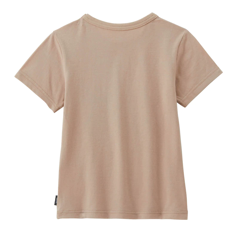 日本千趣會 - GITA 天竺棉印花短T-海岸旅行車與狗-杏