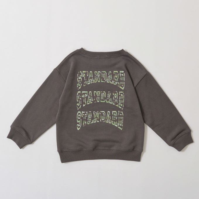 日本 b-ROOM - 舒適百搭印花長袖上衣-打棒球-淺黃