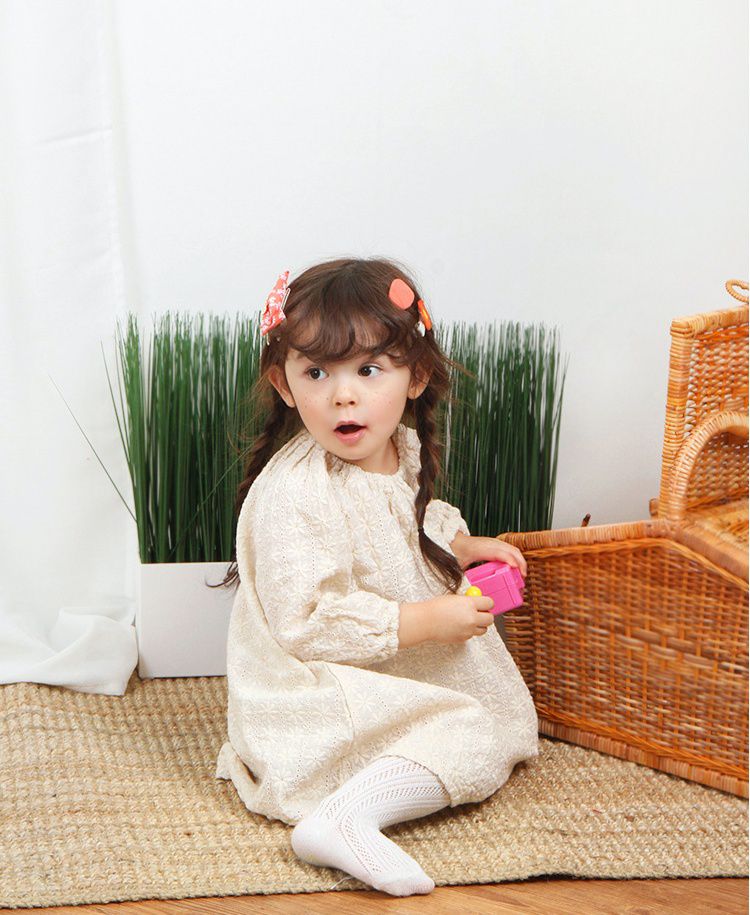 韓國 Babyblee - 雛菊花朵髮夾/髮飾4入組-芥末黃