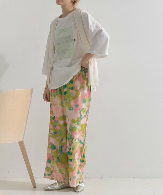 日本 le colis - 仙氣薄紗層次穿搭背心(腰抽繩)-米杏