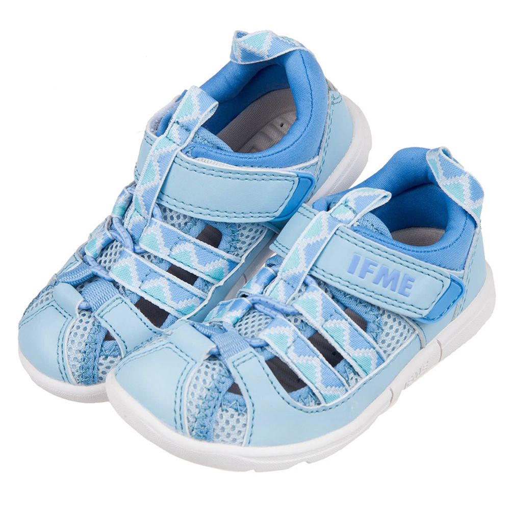 日本IFME - 日本IFME淺藍色兒童機能水涼鞋