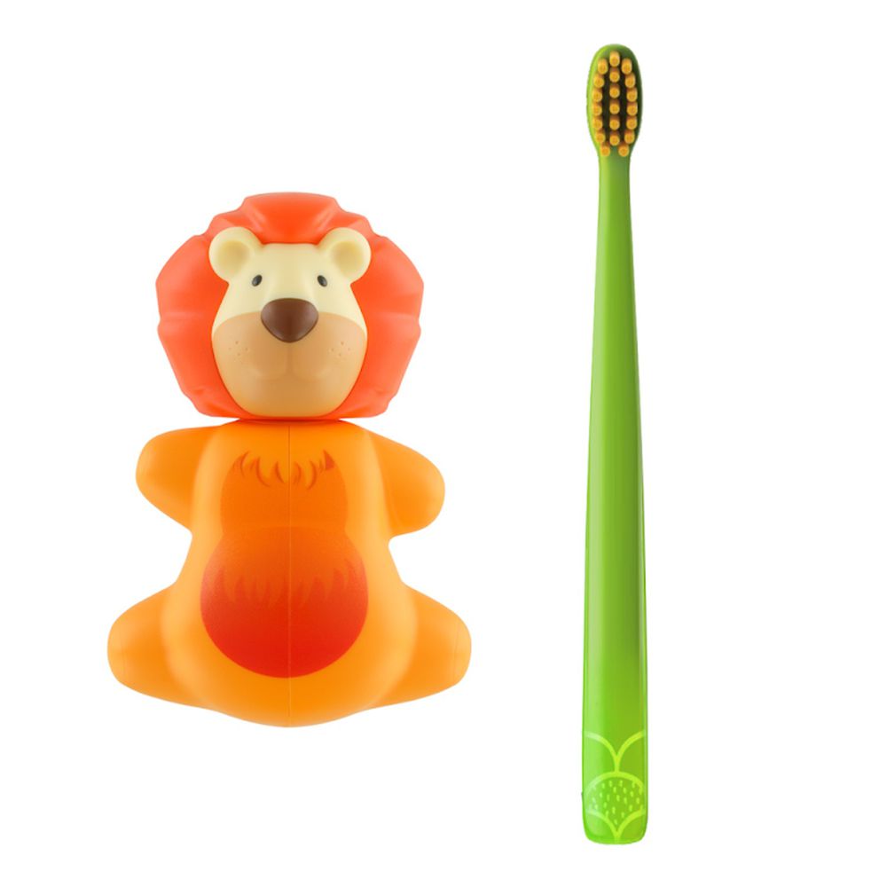 Flipper - 專利輕觸開關牙刷架(COMBO PACK)-趣味動物-獅子