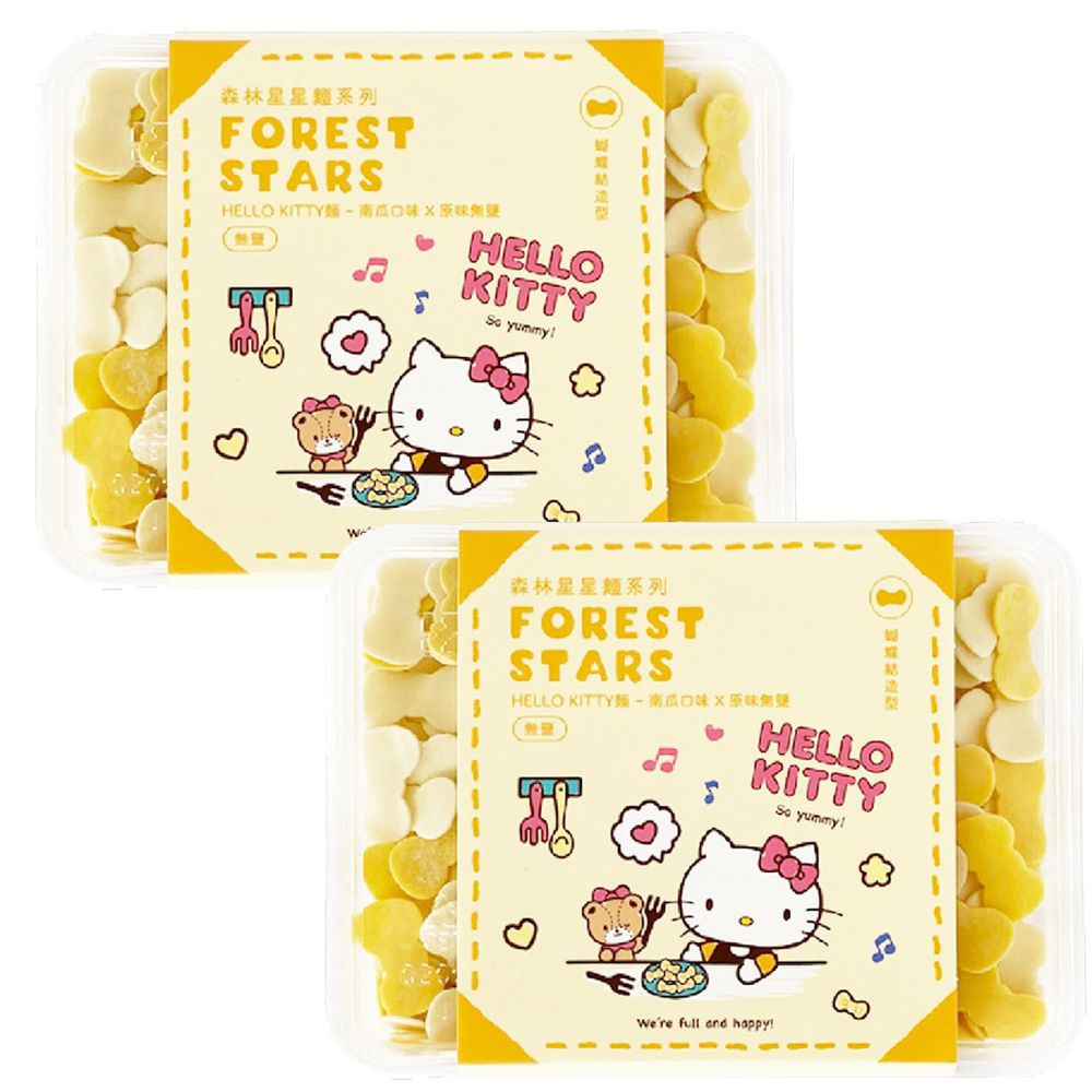 森林麵食 - 三麗鷗 Hello Kitty造型麵-蝴蝶結造型x2-效期2022-04-18-200g