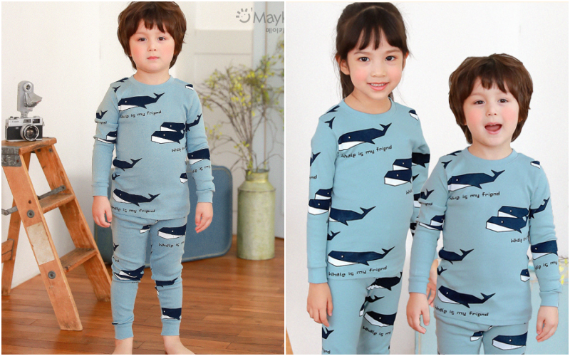 [現貨] ✦ 零碼出清價 ✭ 韓國 Maykids 有機棉長袖家居服/防踢被 ✭