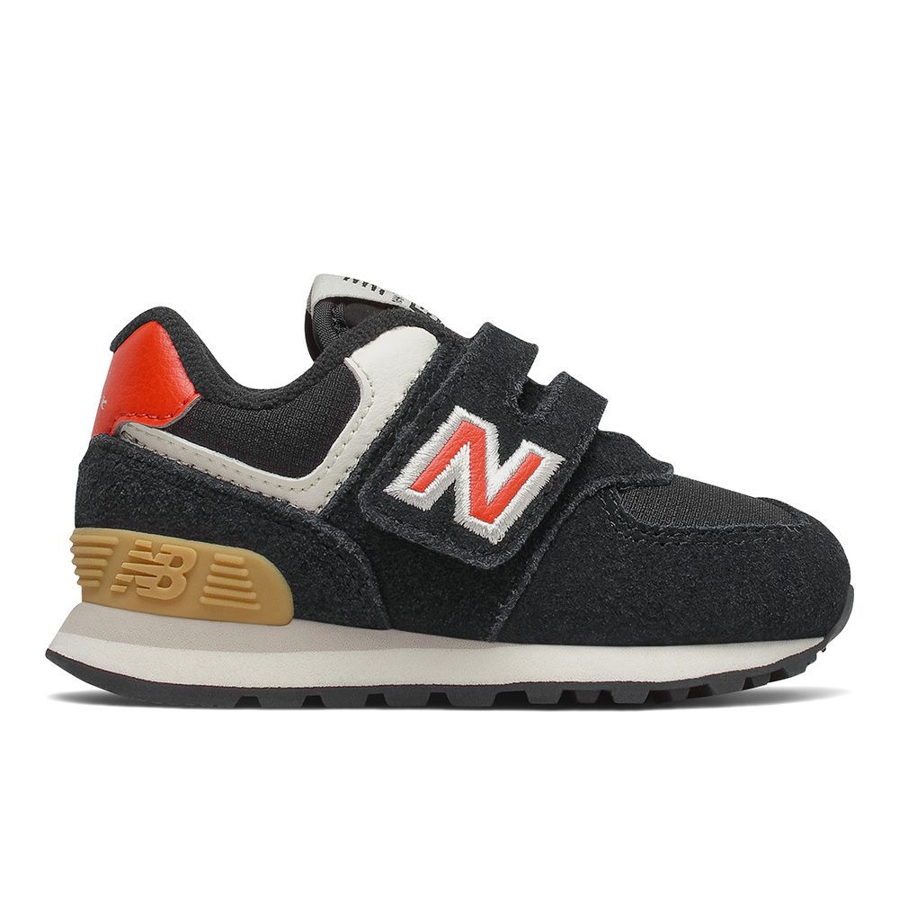 New Balance_紐巴倫 - 574 系列 小童 休閒鞋 黑/紅-IV574ML2-W