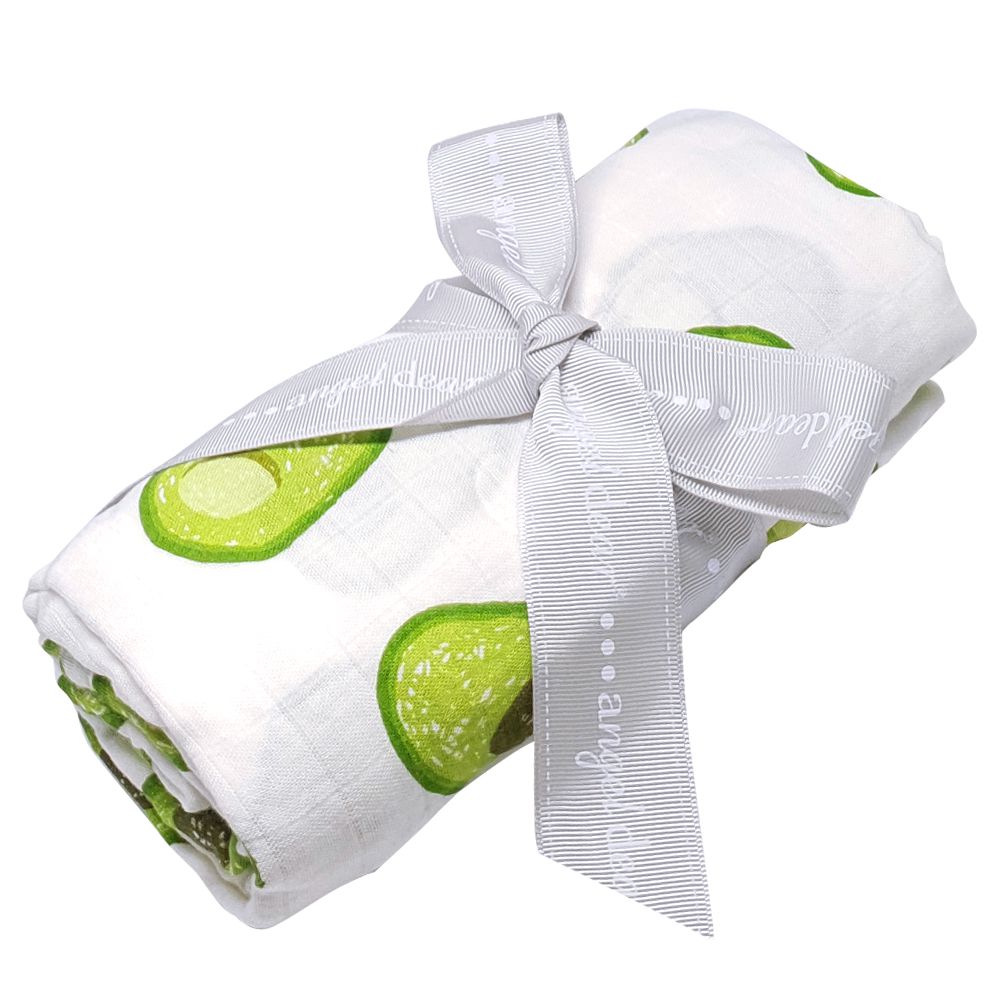 美國 ANGEL DEAR - 竹纖維嬰幼兒包巾-小酪梨